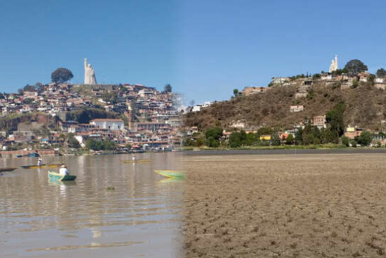 Le lac touristique de Pátzcuaro, en Michoacán, s’assèche et les images de l’avant-après sont stupéfiantes !