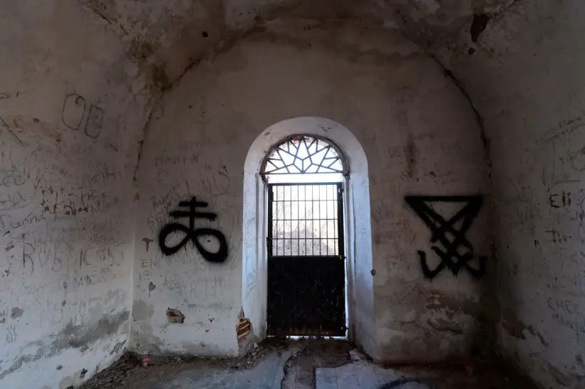Capilla del Diablo en San Ignacio, donde descansan los restos de Bernardo Escobosa.