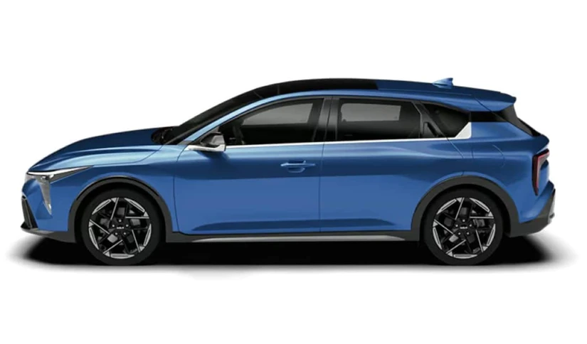 Kia K4 Hatchback 2027 viene con un diseño moderno y minimalista. Foto. Cortesía